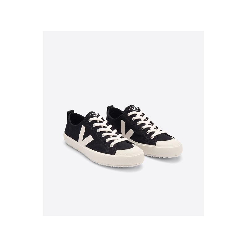 Tenis Veja Mujer Outlet - Nova Zapatillas Negras Canvas ES3813361